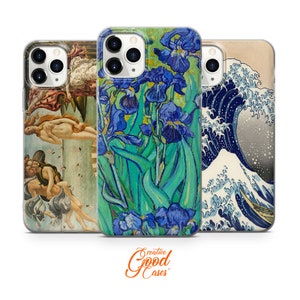 Art Painting phone case fit for iPhone 15 Pro Max, 14 Plus, 13, 12, 11, XR & Samsung S23, S22, A54, A53, Pixel 7, 8