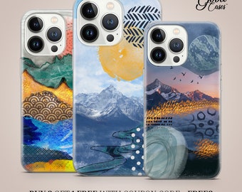 Mountain Phone Case Wanderlust Cover fit for iPhone 15 Pro Max, 14 Plus, 13, 12, 11, XR & Samsung S23, S22, A54, A53, Pixel 7, 8