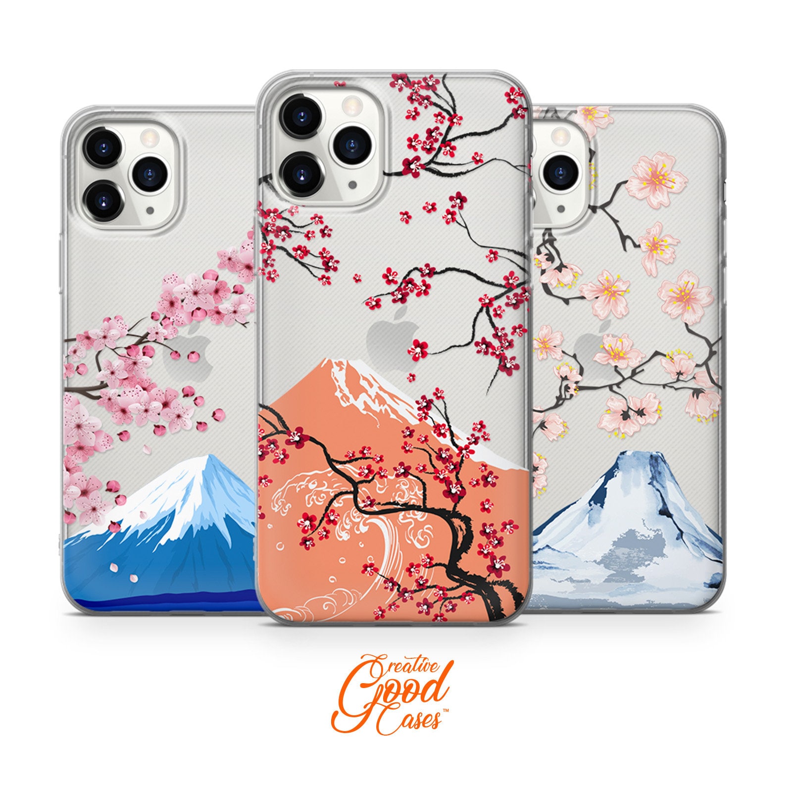 Sakura Phone Case Japan Art Cherry Blossom Fit for iPhone 15
