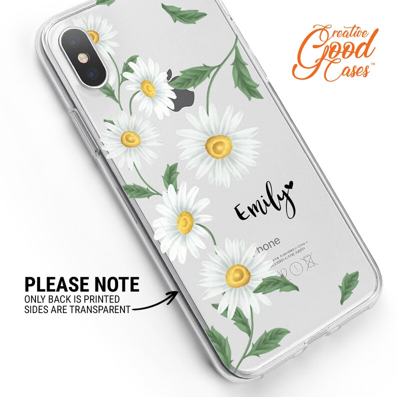 Personalised Daisy Flower Phone Case Floral Daisies Cover Etsy
