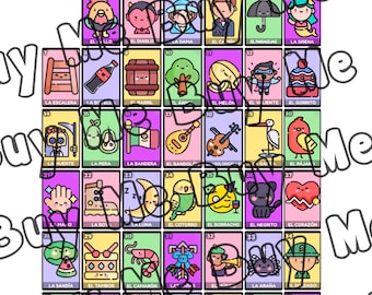 Süße Loteria Figuren alle 54 nur 1 Bild