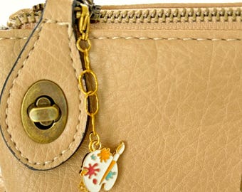 Painter's pallet purse charm, zipper charm, bag bling