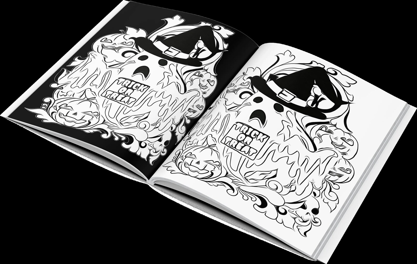 Happy halloween printable coloring book etsy