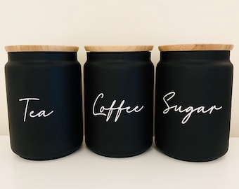tea and coffee jars