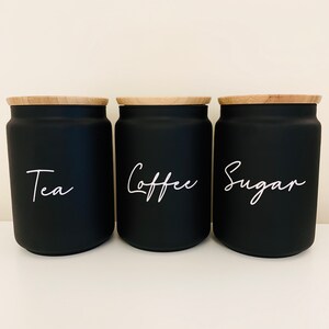 stylish tea coffee sugar canisters