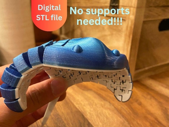 Flexible Stingray STL File: Articulated 3D Print Fidget Toy