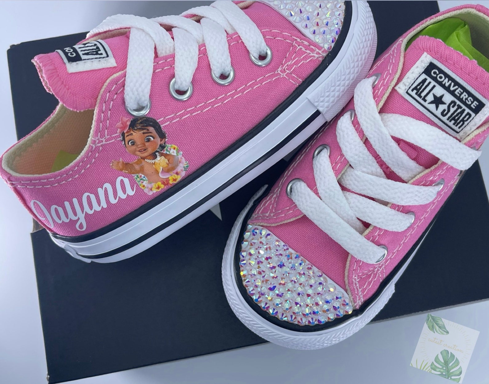 Baby Moana Inspired Converse Baby Moana Personalized Shoes Etsy