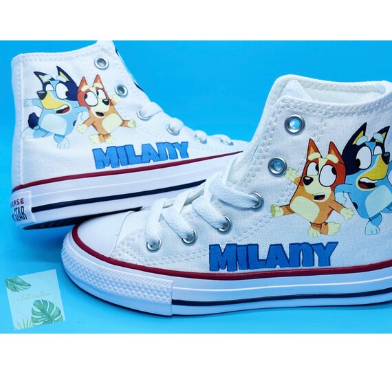 Bluey Bingo Custom Converse Bluey Bingo High Top Shoes | Etsy México