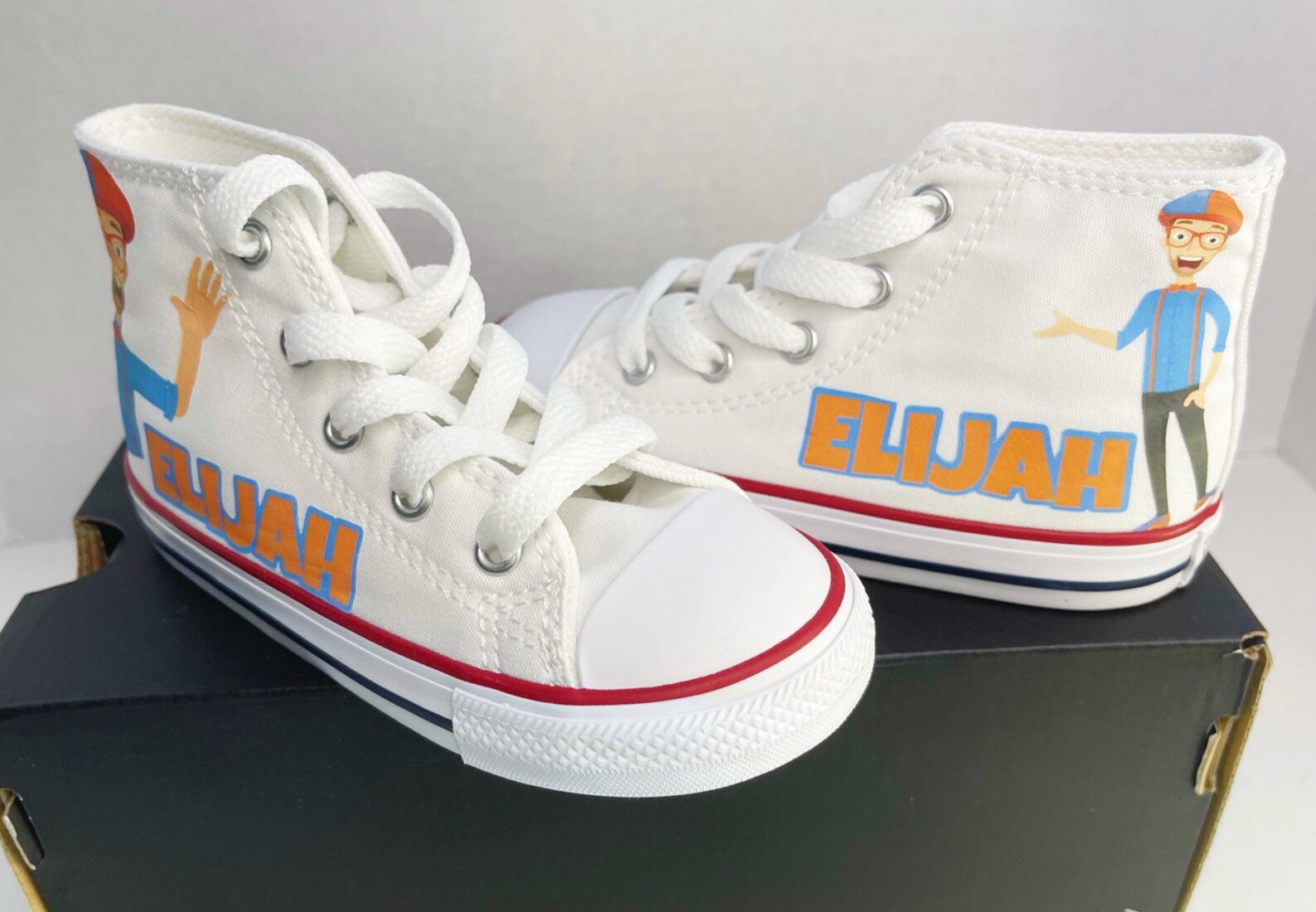 custom blippi shoes