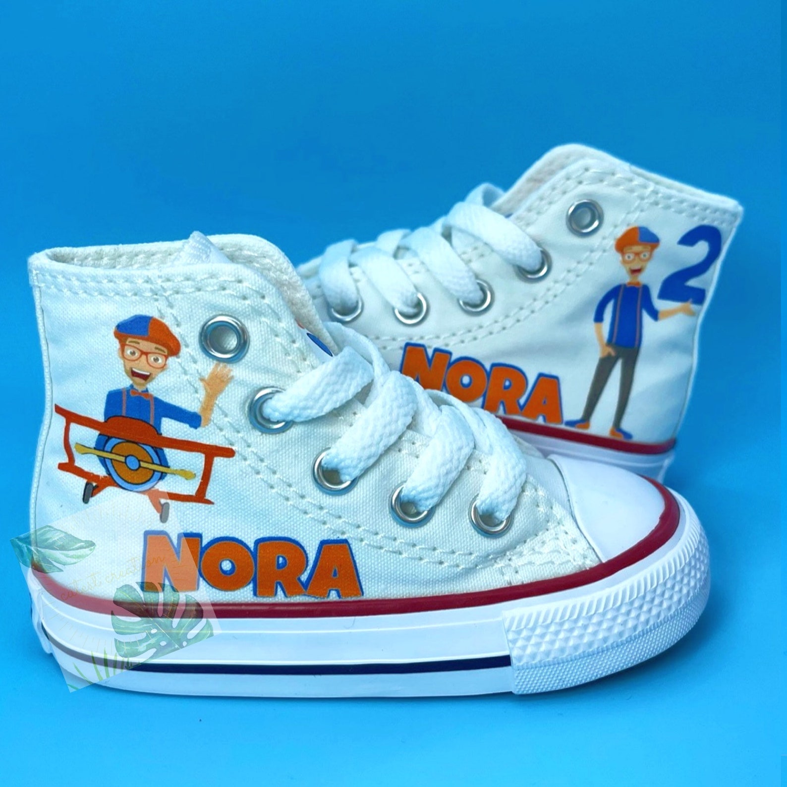custom blippi shoes