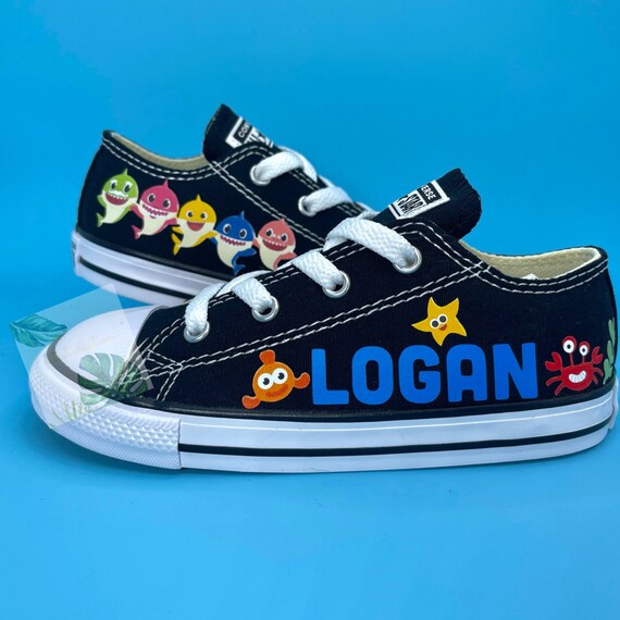 Baby Shark Inspired Shoes Low Custom 