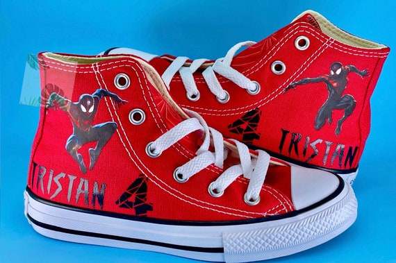 Venom and Spiderman Inspired Converse, Personalized Inspired Venom ...