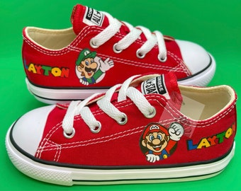 Super Mario Shoes | Etsy