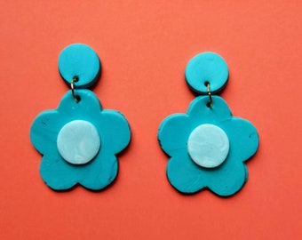 The Maille Earrings | Light Teal