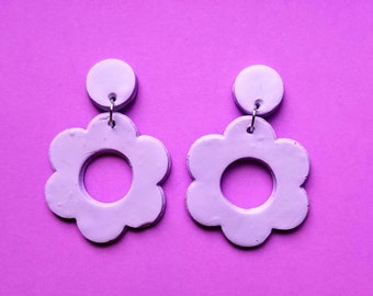 The Saffron Earrings | Light Purple