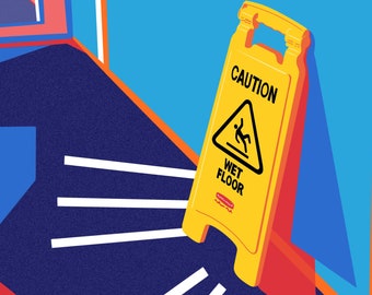 Caution Sign Print 8"x10"
