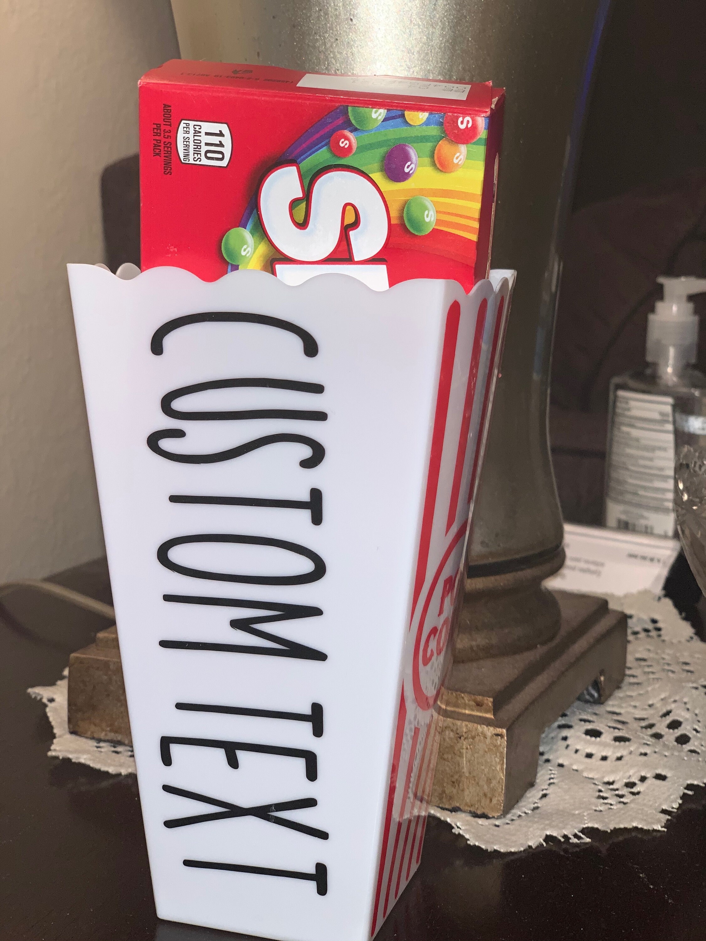 Reusable Personalized Popcorn Containers Party Favor for Etsy