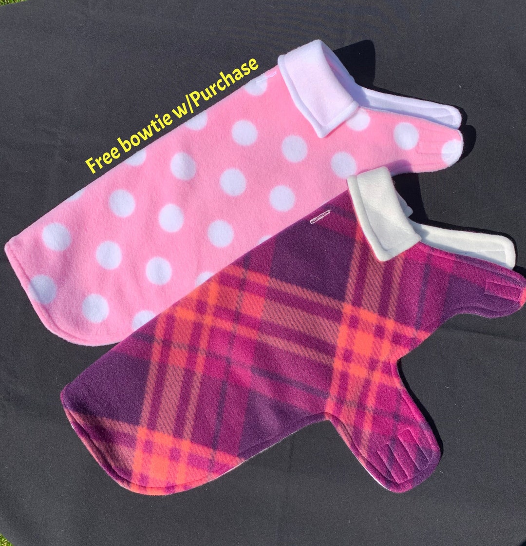 Medium/large A Fleece Dog Jacket Etsy