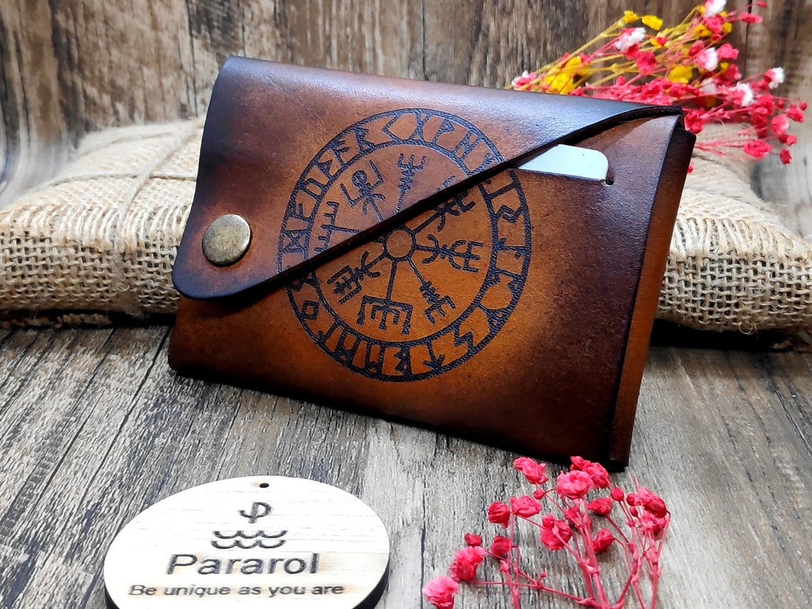Viking Mens Brieftasche Wikinger-Geschenke für Männer St. | Etsy