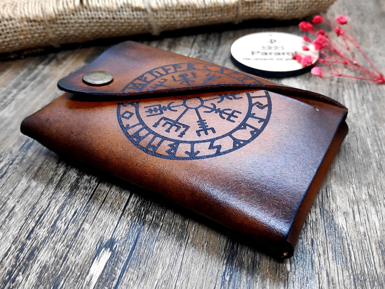 Viking Mens Brieftasche Wikinger-Geschenke für Männer St. | Etsy
