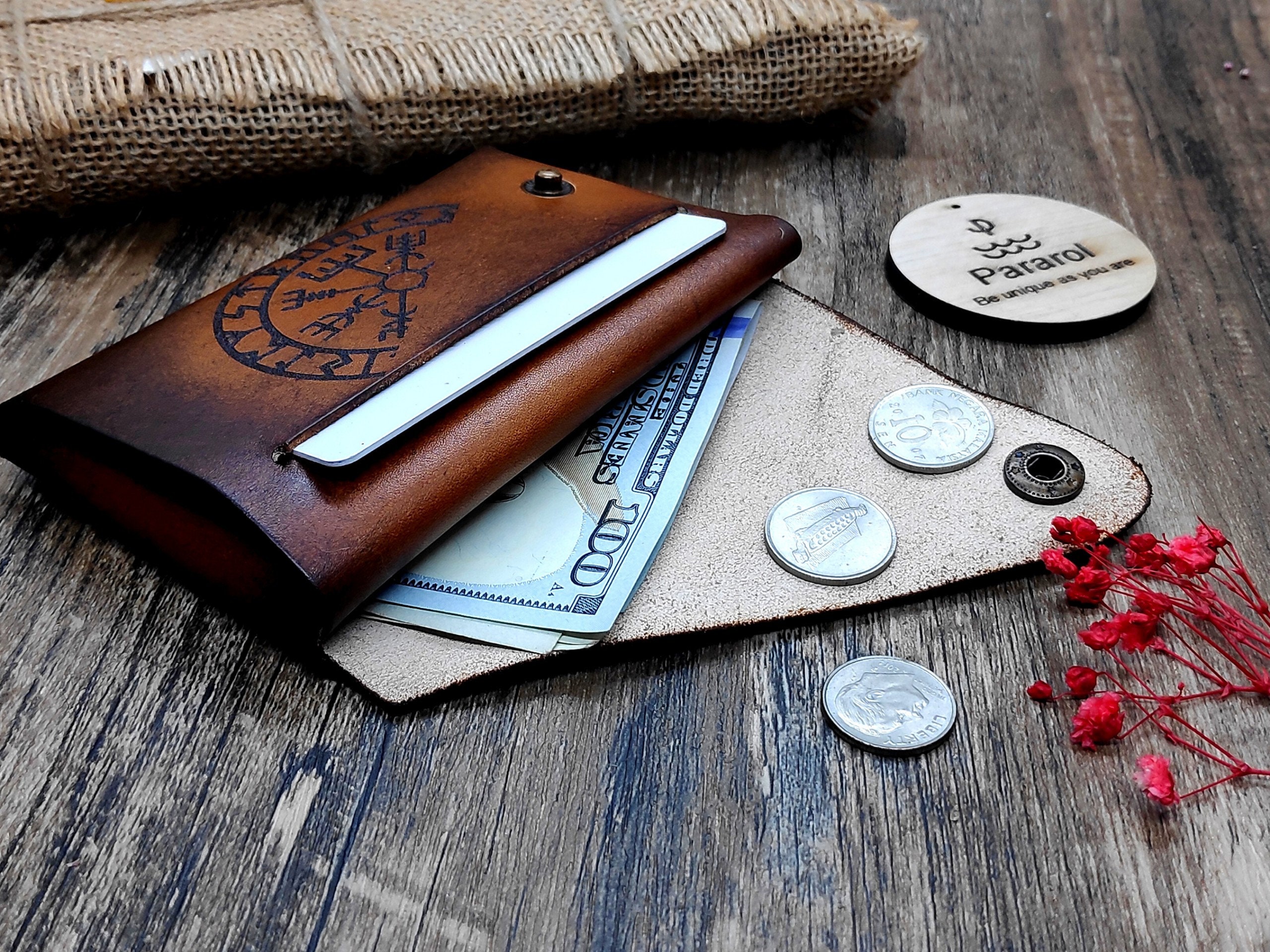 Viking Mens Brieftasche Wikinger-Geschenke für Männer St. | Etsy