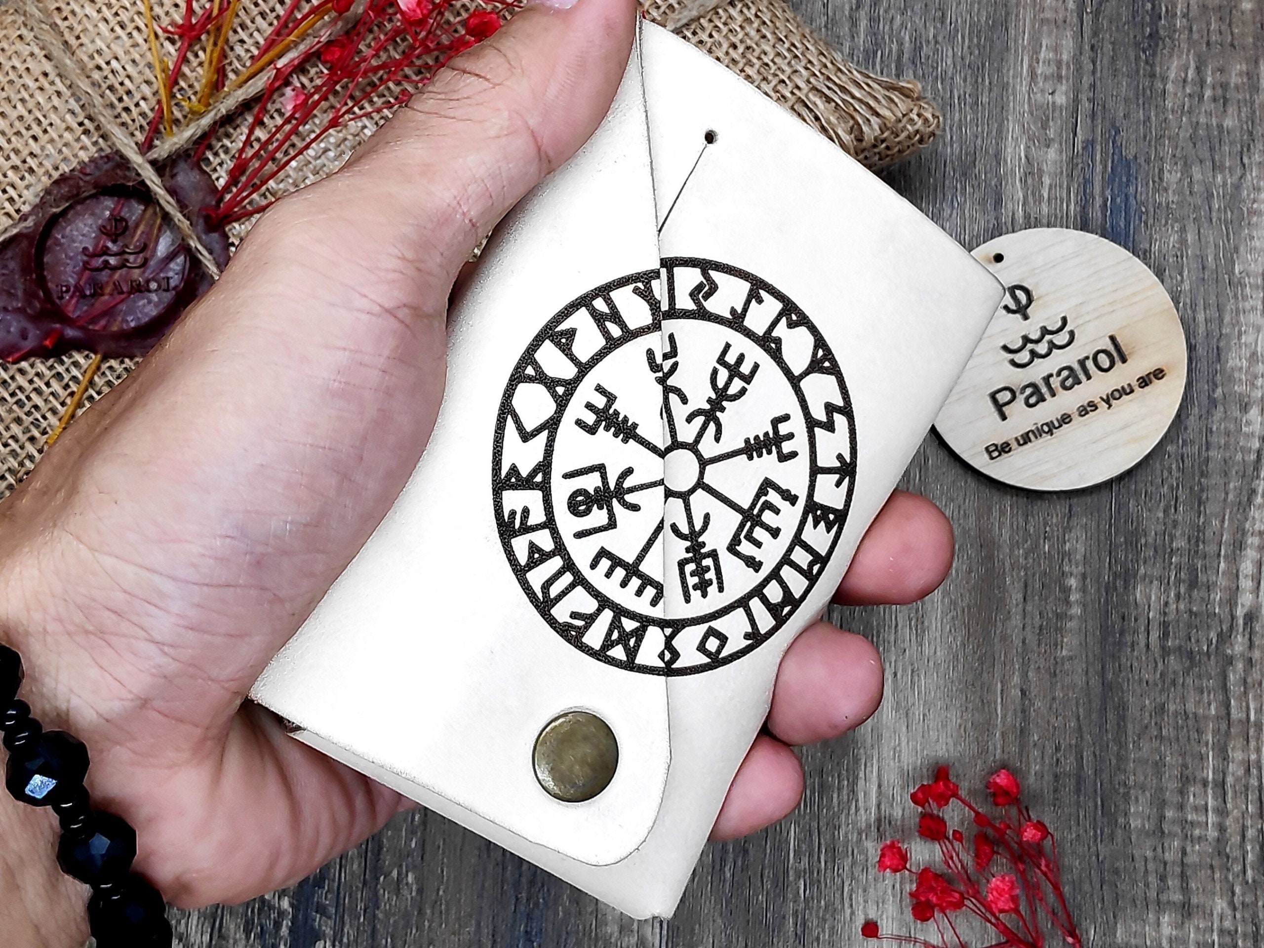 Wikinger-Geschenke für Männer Viking Mens Brieftasche St. | Etsy