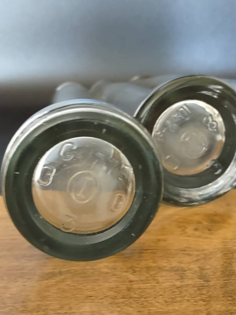 Antique Cocacola Coke, Fanta Syrup Testing Sample Bottles 11.75, 9.75