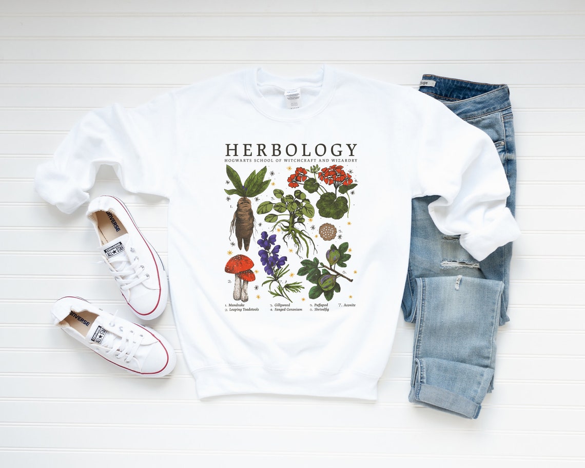 etsy herbology sweatshirt