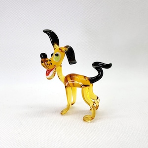 Dog figurine, Glass Dog Collection, Glass Dog Miniature, Glass Animals, Art glass, Blown glass, Lampwork, Unique gift, Birthday Gift