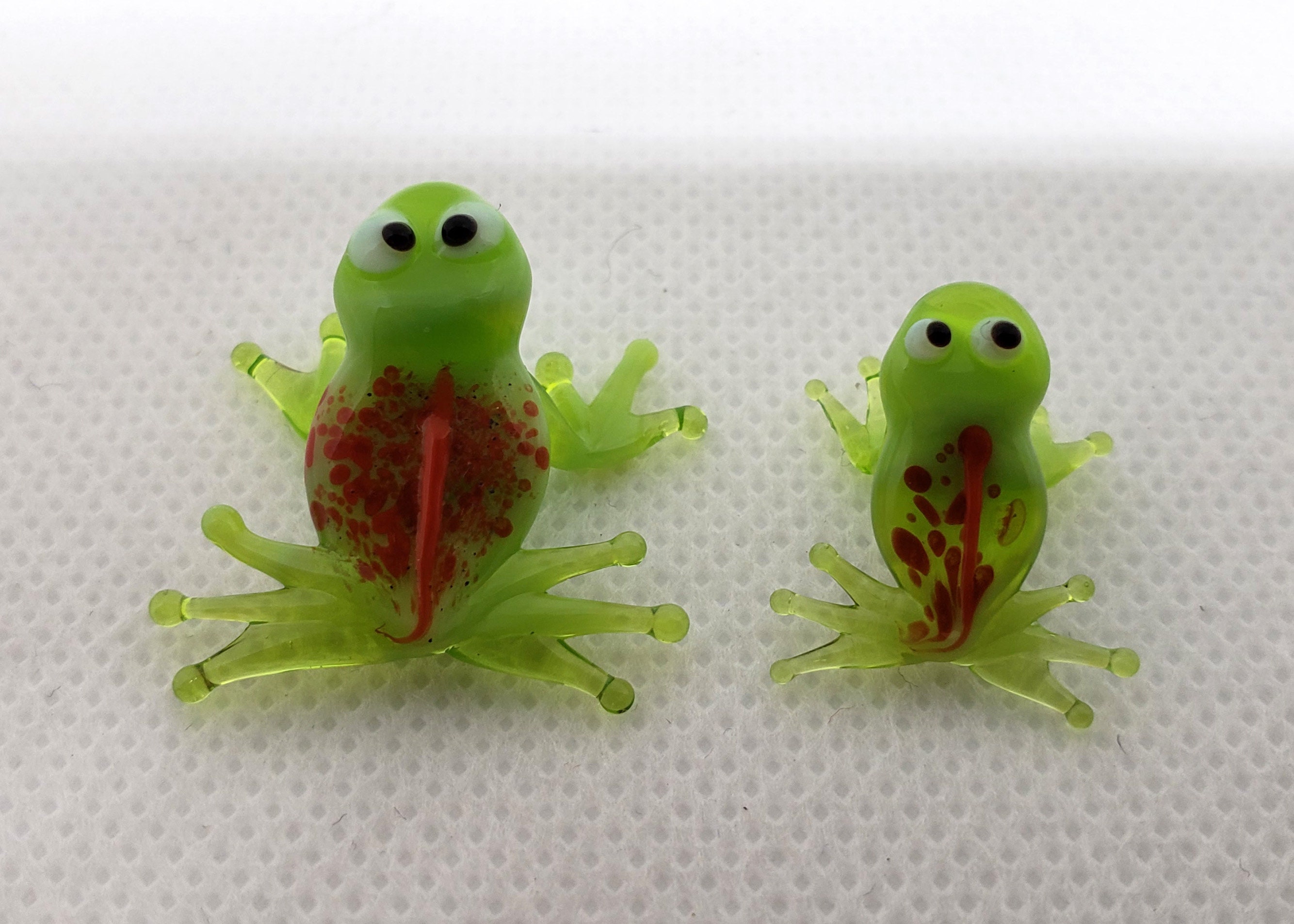 Super Mini Glass Figurines Set of 2 Pcs Glass miniature Etsy