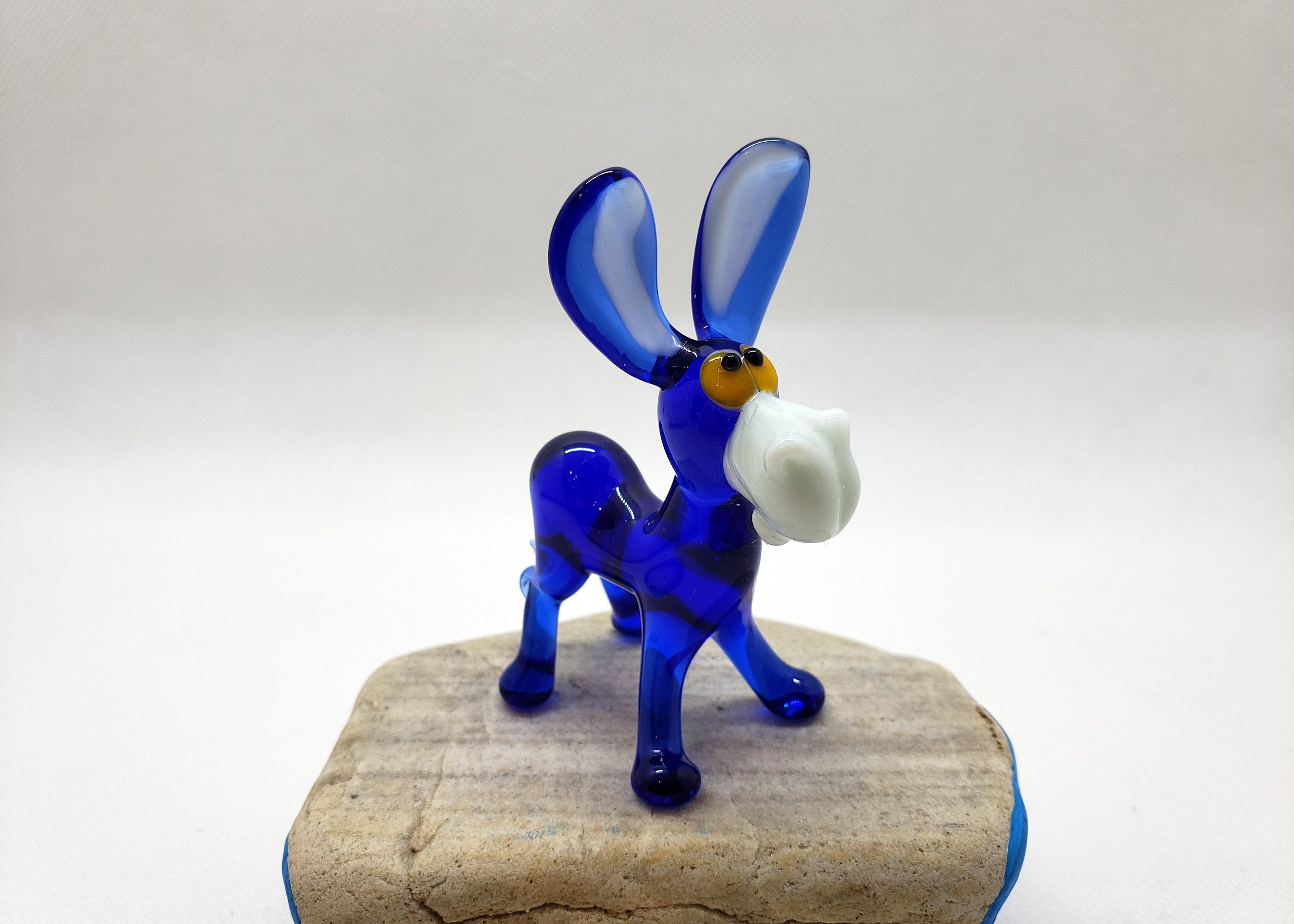 Donkey Figurine Collection Glass Donkey Murano Art Etsy