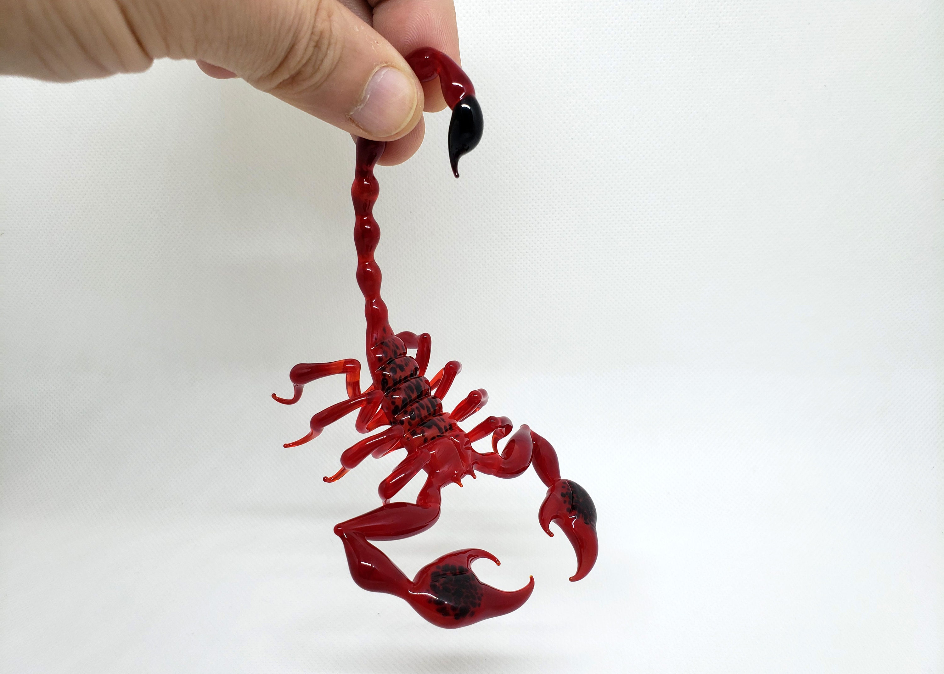 Red Scorpion figurine Handblown Scorpion Scorpion Glass Etsy