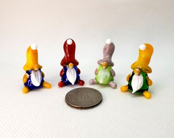Mundgeblasene Glaszwerg Figur: Miniature Art Glass Zwerg
