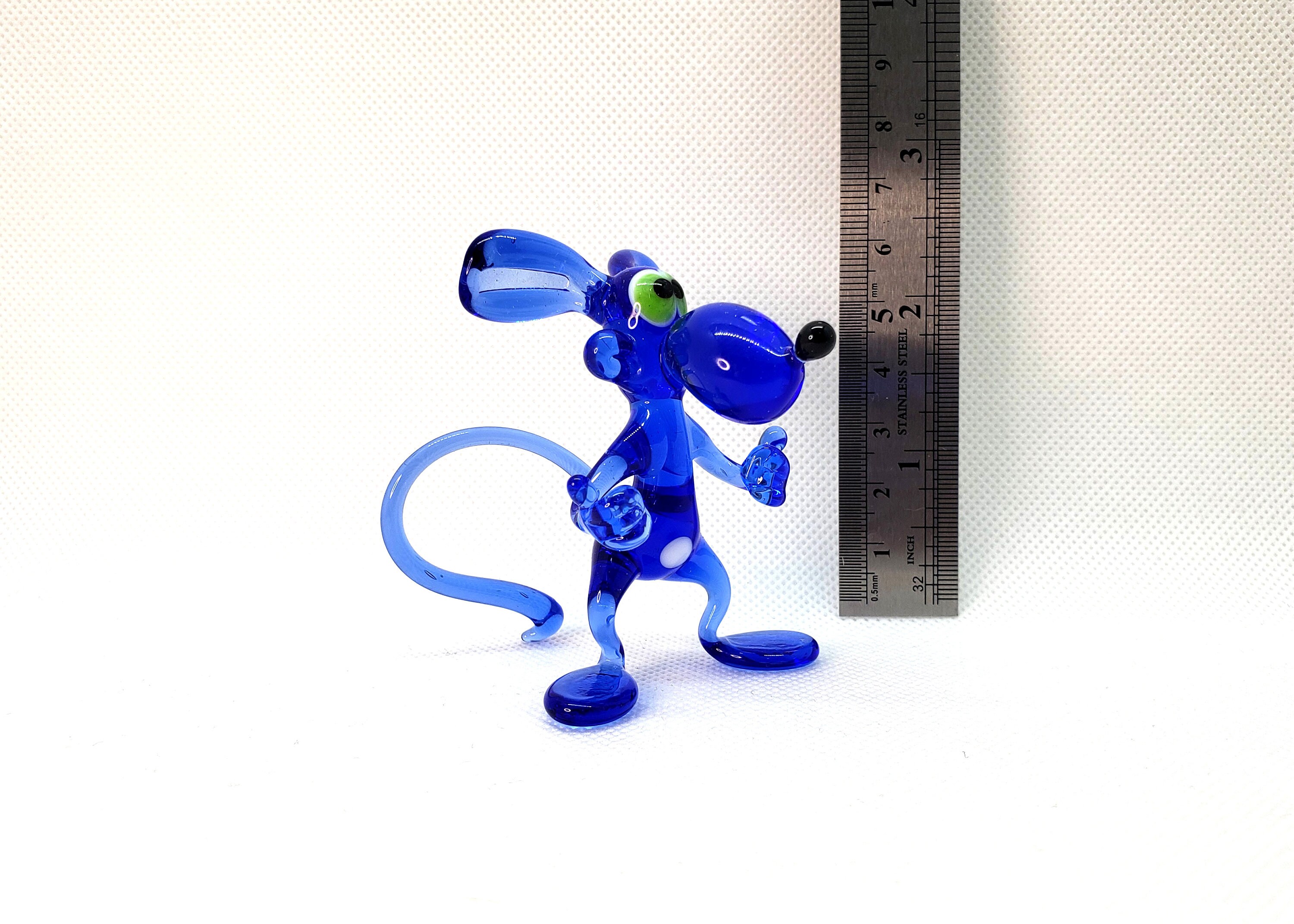 Hand Blown Glass Rat Figurine: Lampwork Art Glass Animal - Etsy