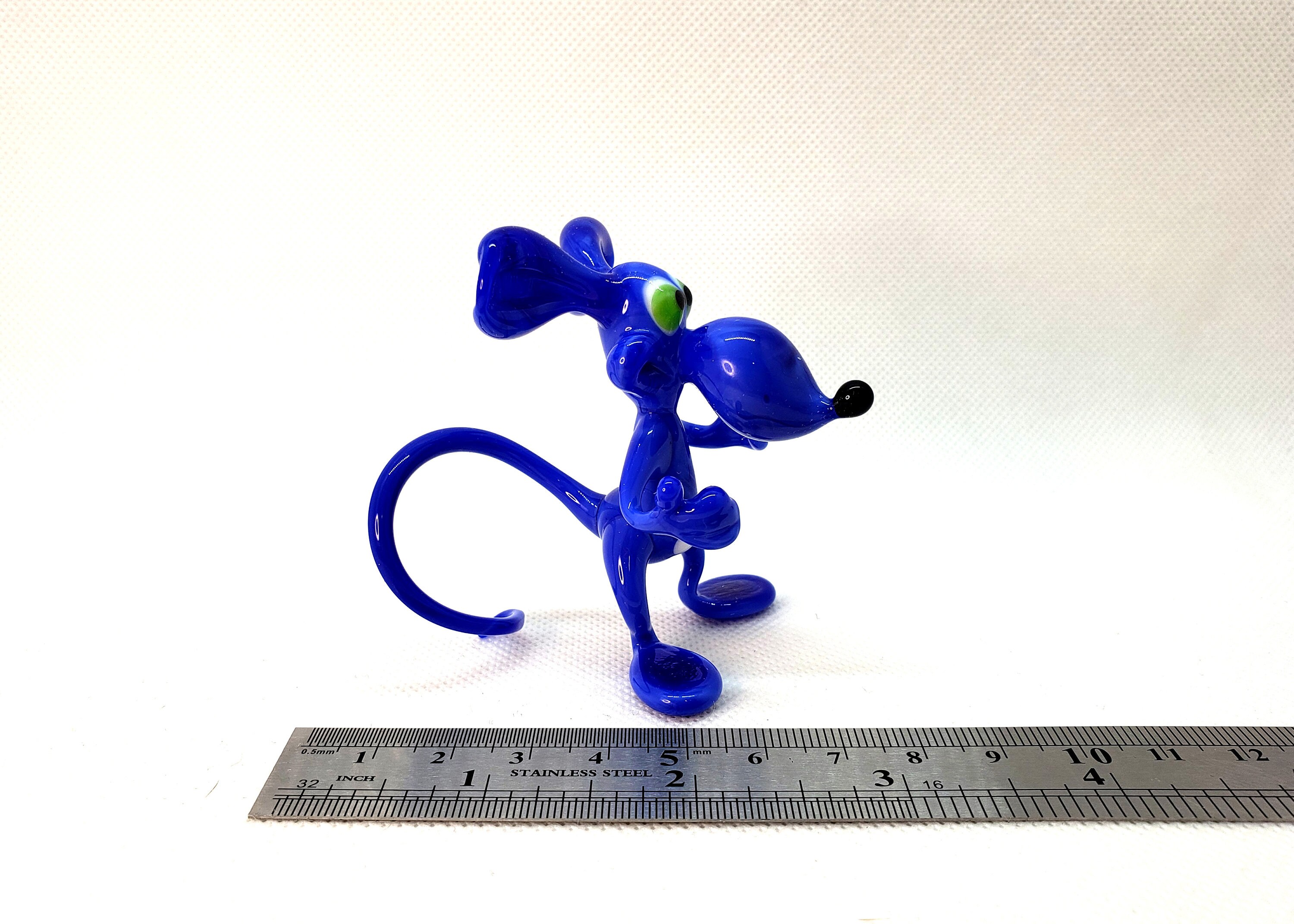 Hand Blown Glass Rat Figurine: Lampwork Art Glass Animal - Etsy