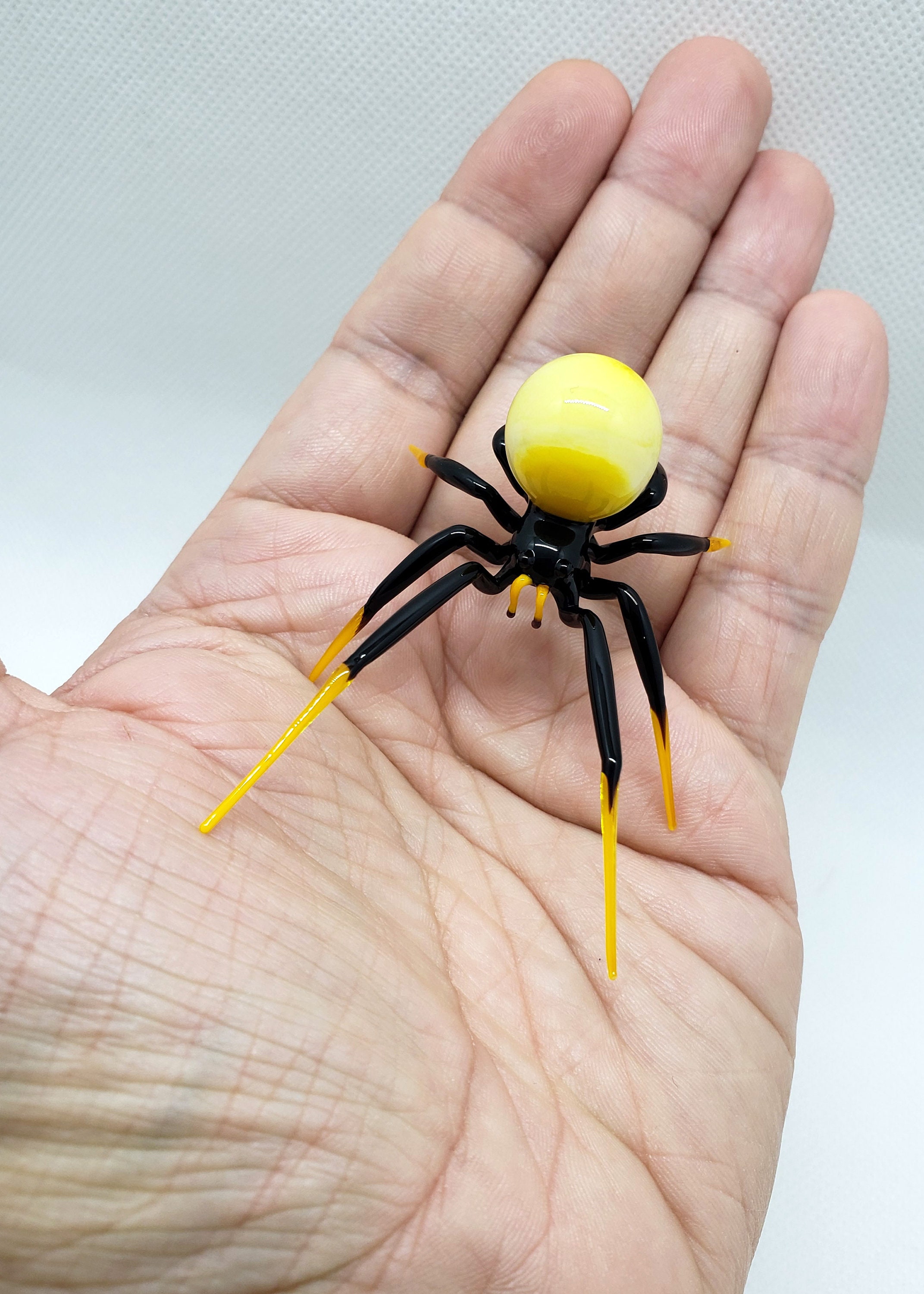 Statuetta In Vetro Soffiato A Mano Eustuma Con Onde Oceaniche - Fermacarte 8x8cm, Decorazione Casa - Foto 10