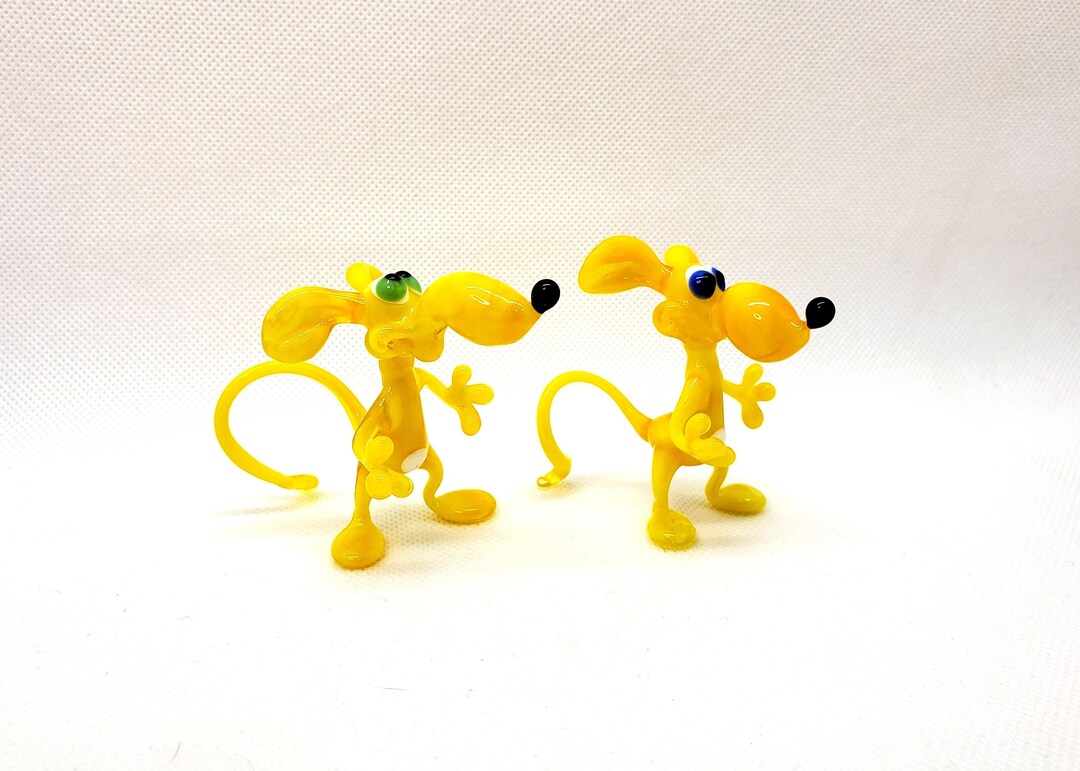 Glass Rat Figurine, Figurine Blown Glass Rat, Rat Animals Glass, Glass ...