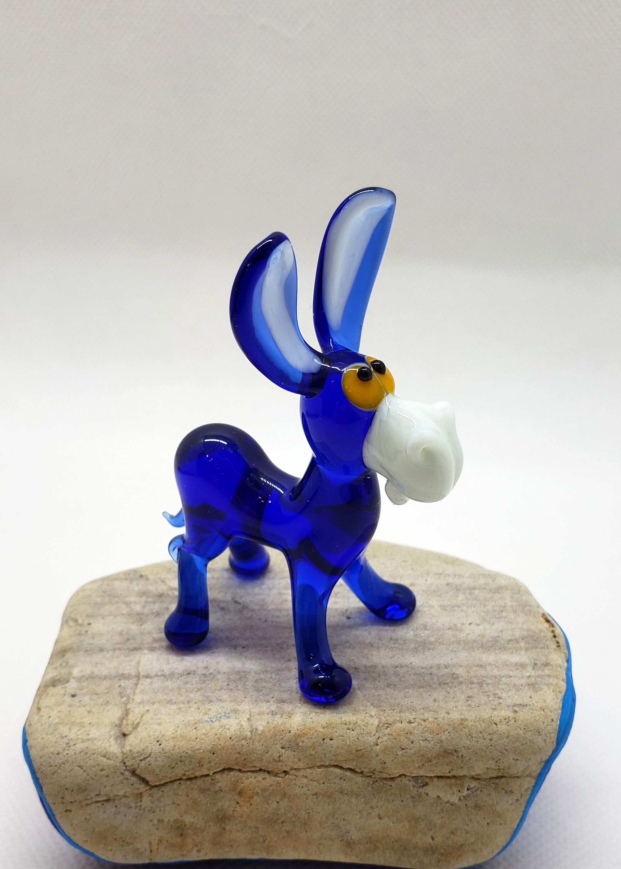 Donkey Figurine Collection Glass Donkey Murano Art Etsy