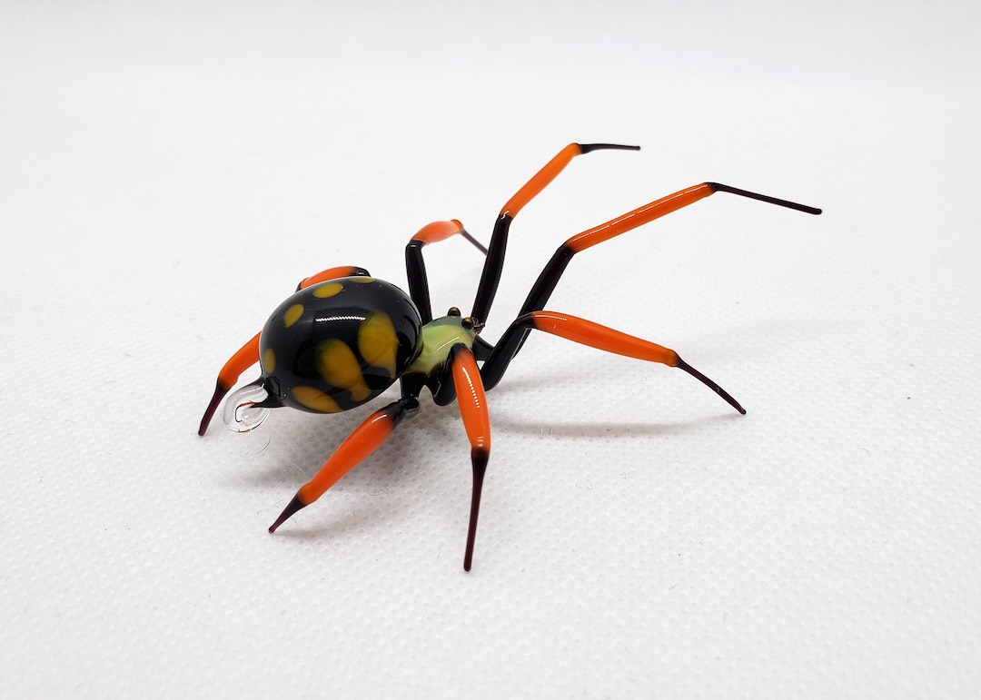 Hanging Red Spider, Handcrafted Glass Animal, Figurine Blown Glass ...