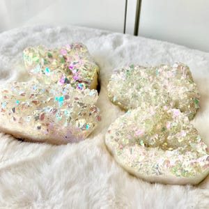 One beautiful angel aura quartz cluster