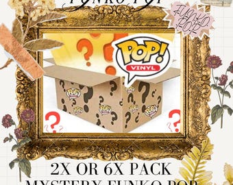 Mystery Funko Pop Vinyl Figures, Collectible Box (2/6 Pack)