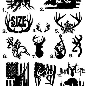 Hunting & Fishing Decals; Deer Flag Duck Country Fish