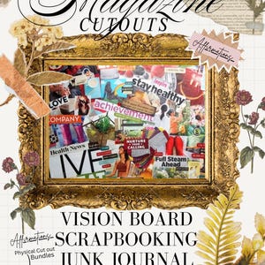 Magazine Cutouts, Physical Item Pre Cut, Vision Board Bundle, Scrapbook clippings, Journaling, Junk Journal, Collage, Affirmations