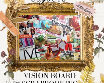 Magazine Cutouts, Physical Item Pre Cut, Vision Board Bundle, Scrapbook clippings, Journaling, Junk Journal, Collage, Affirmations