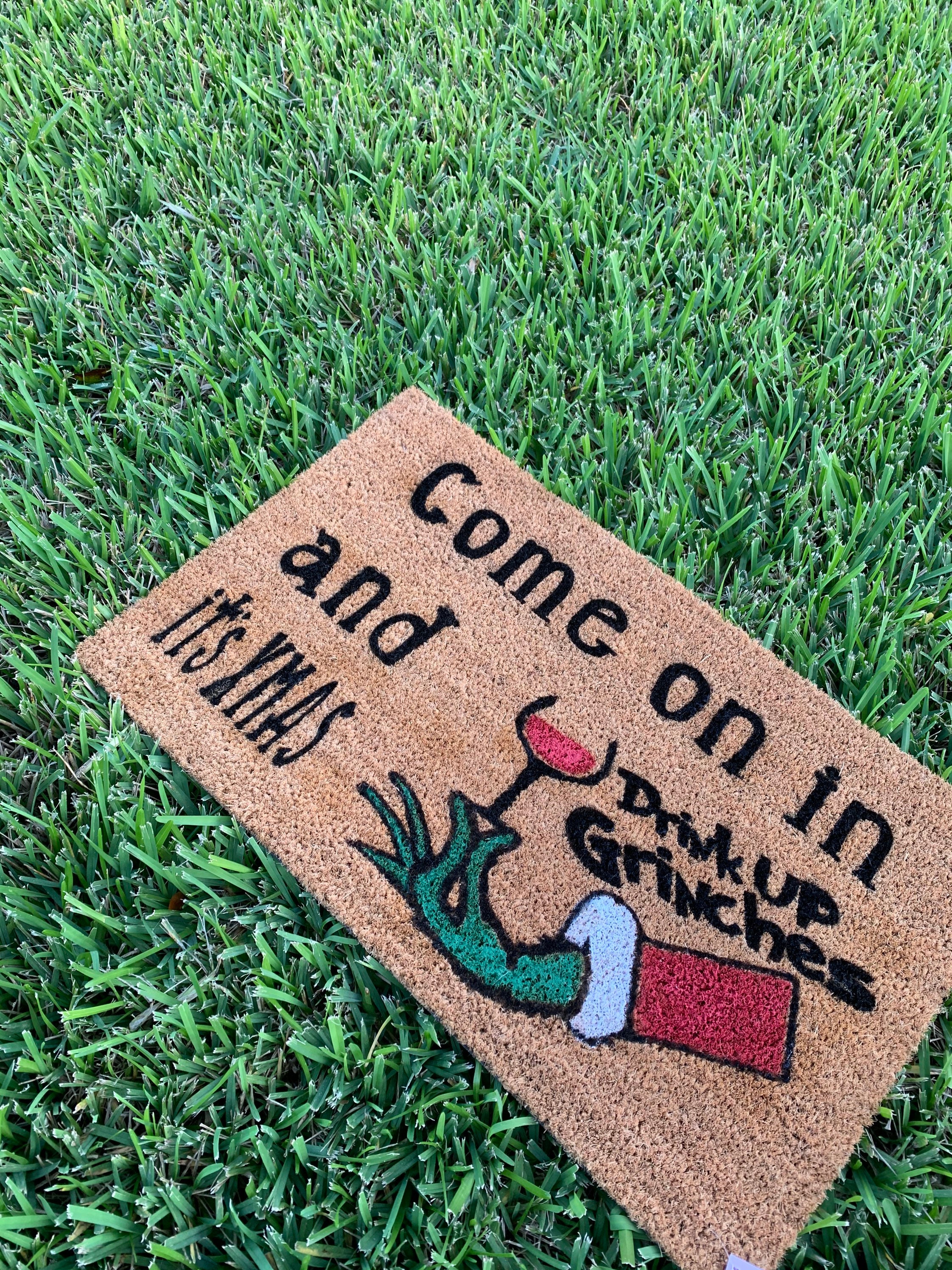 Wine Doormat Come On In And Drink Up Best Christmas Gifts 2020 Grinch 