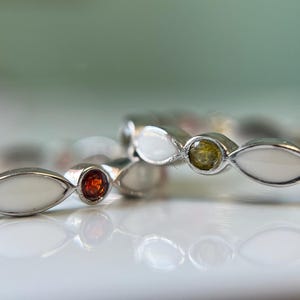 Birthstone Eternity Band Breastmilk Ring, Keepsake Ring, Memorial Ring, Cremation Ring, Breastmilk Ring, Pet Cremation Jewelry, Breastmilk