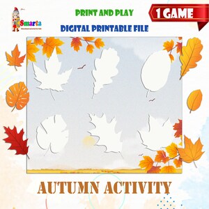 Preschool education, Autumn matching card game