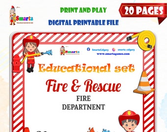 Preschool curriculum, preschool worksheets fire department