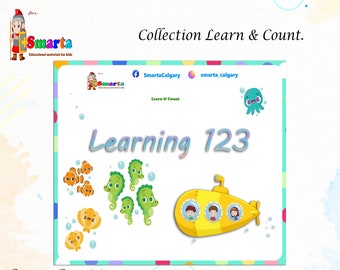 Preschool worksheets, tracing numbers