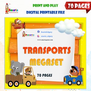 Preschool worksheets, preschool curriculum transports